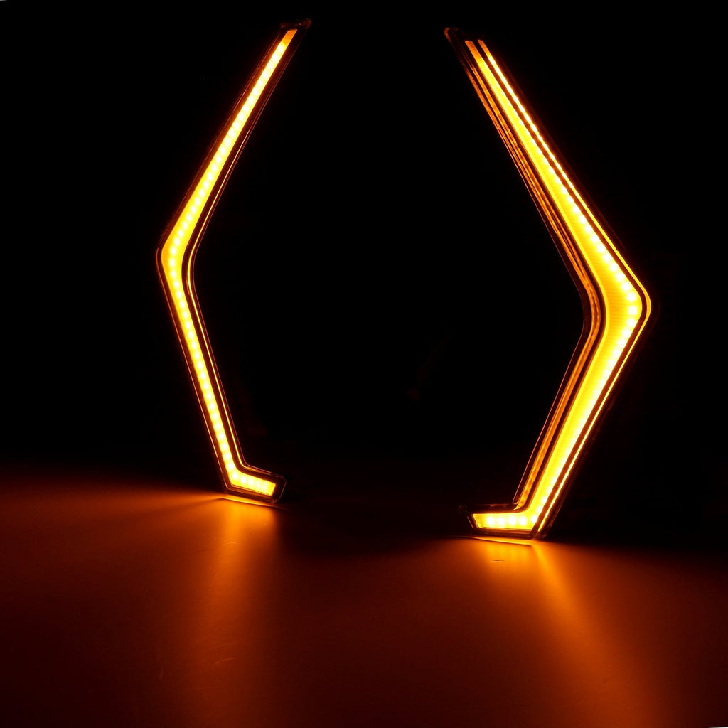 (2PCS/SET) RGB LED TURN SIGNAL LIGHT CHASING COLOR WITH BLUETOOTH APP & REMOTE CONTROL FOR 2019 2020 2021 2022 POLARIS RZR XP 1000 TURBO #2884053