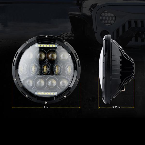 Honeycomb LED Headlights for 97-18 Jeep Wrangler TJ/ JK