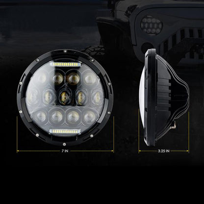 Honeycomb LED Headlights for 97-18 Jeep Wrangler TJ/ JK