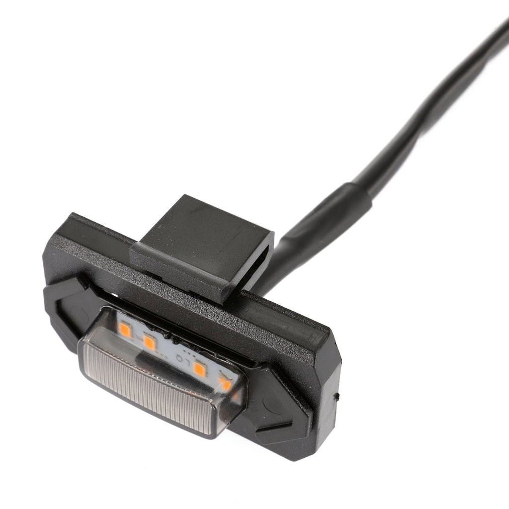 (4PCS/SET) LED FRONT GRILLE LIGHTS AMBER LIGHT FOR TOYOTA TACOMA 2020-2021 TRD OFF ROAD/TRD SPORT (SMOKED SHELL)