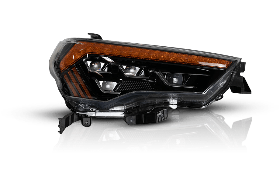 Attica 4x4 SOL Series Headlights; Black Housing; Clear Lens (14-23 4Runner)