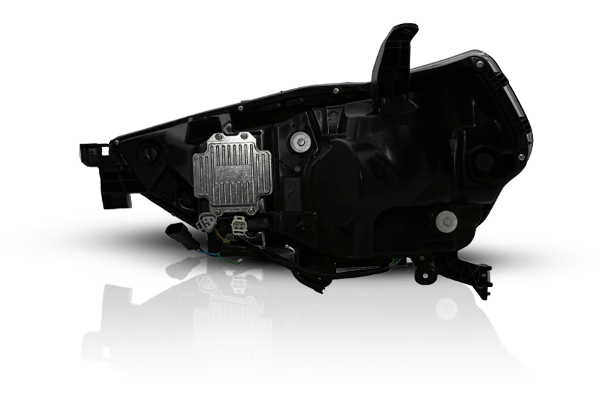 Attica 4x4 SOL Series Headlights; Black Housing; Clear Lens (14-23 4Runner)