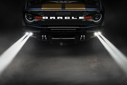 ORACLE LIGHTING 2021-2024 FORD BRONCO OFF ROAD LASER AUXILIARY LIGHTS + LED FOG LIGHT KIT FOR STEEL BUMPER