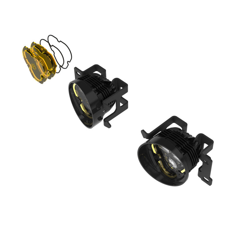 KC HILITES FLEX ERA 3 DUAL MODE SAE FOG LIGHTS - 2-LIGHT MASTER KIT FOR TOYOTA TACOMA/4RUNNER/TUNDRA