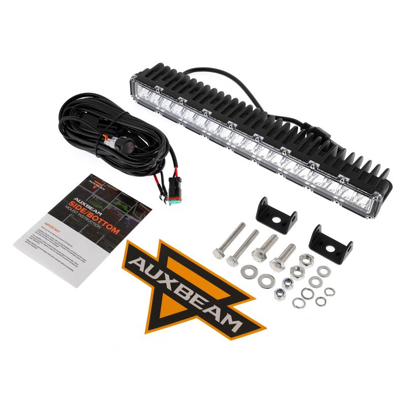 14 INCH 60W SPOT BEAM SINGLE ROW LED LIGHT BAR 5800LM WITH HARNESS KIT