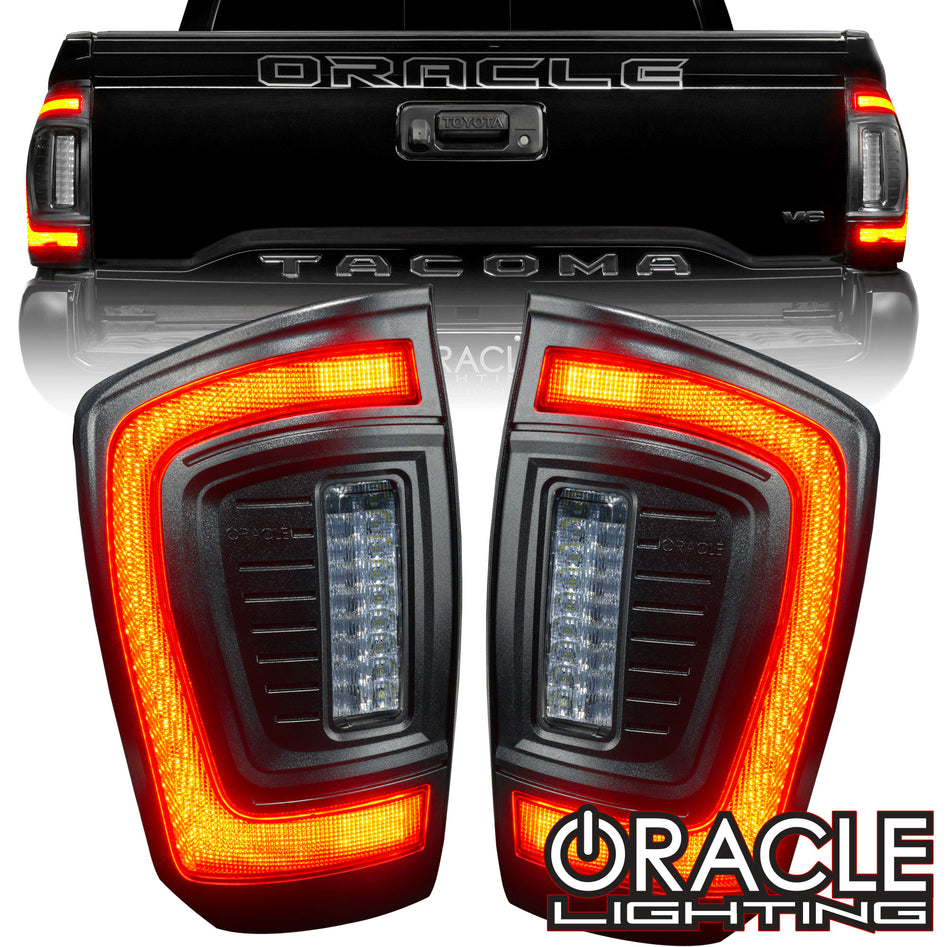 ORACLE LIGHTING FLUSH STYLE red LED TAIL LIGHTS FOR 2016-2023 GEN 3 TOYOTA TACOMA