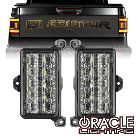 ORACLE LIGHTING DUAL FUNCTION AMBER/WHITE REVERSE LED MODULE FOR JEEP GLADIATOR JT FLUSH TAIL LIGHTS
