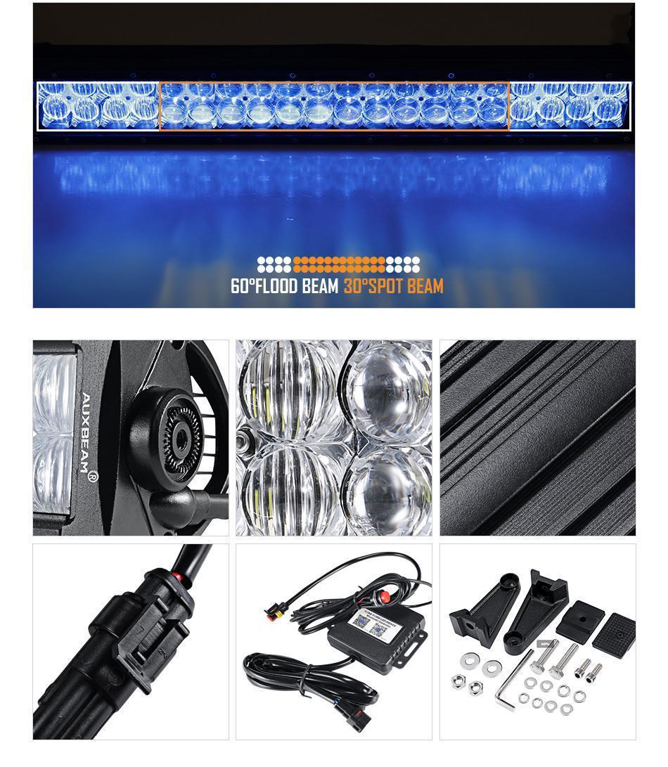 32 INCH V-SERIES CURVED RGB COLOR CHANGING OFF ROAD LED LIGHT BAR