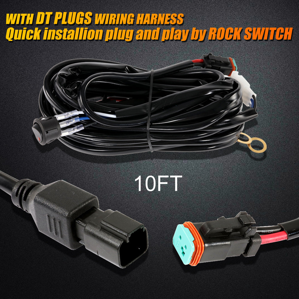 52 INCH 5D-PRO SERIES 55000LM SPOT BEAM OFF ROAD LED LIGHT BAR