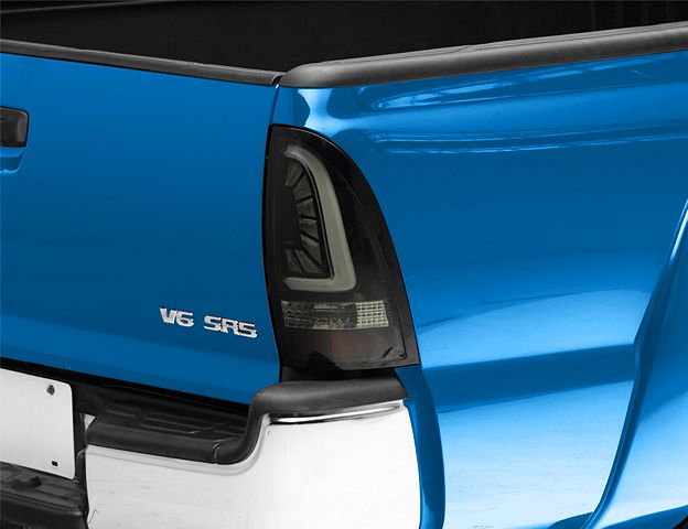 PRO-Series LED Tail Lights; Jet Black Housing; Smoked Lens (05-15 Tacoma)