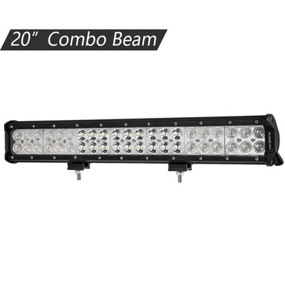 20 INCH CLASSIC-SM SERIES DUAL ROW LED LIGHT BAR 6000K WHITE COMBO