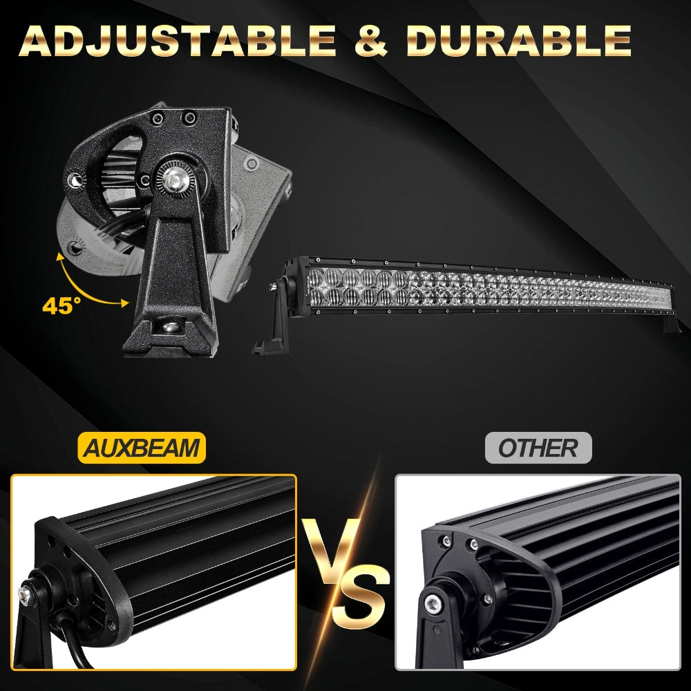 42 INCH 5D SERIES CURVED LED LIGHT BAR & CAR ROOF WINDSHIELD LED LIGHT BAR MOUNTING BRACKET FOR FORD BRONCO 2/4 DOOR 2021 2022