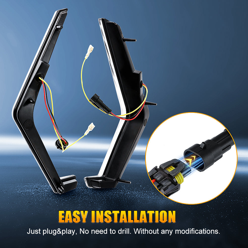 (2PCS/SET) RZR LED TURN SIGNAL LIGHT FOR 2019 2020 2021 2022 POLARIS RZR XP 1000 TURBO #2884053