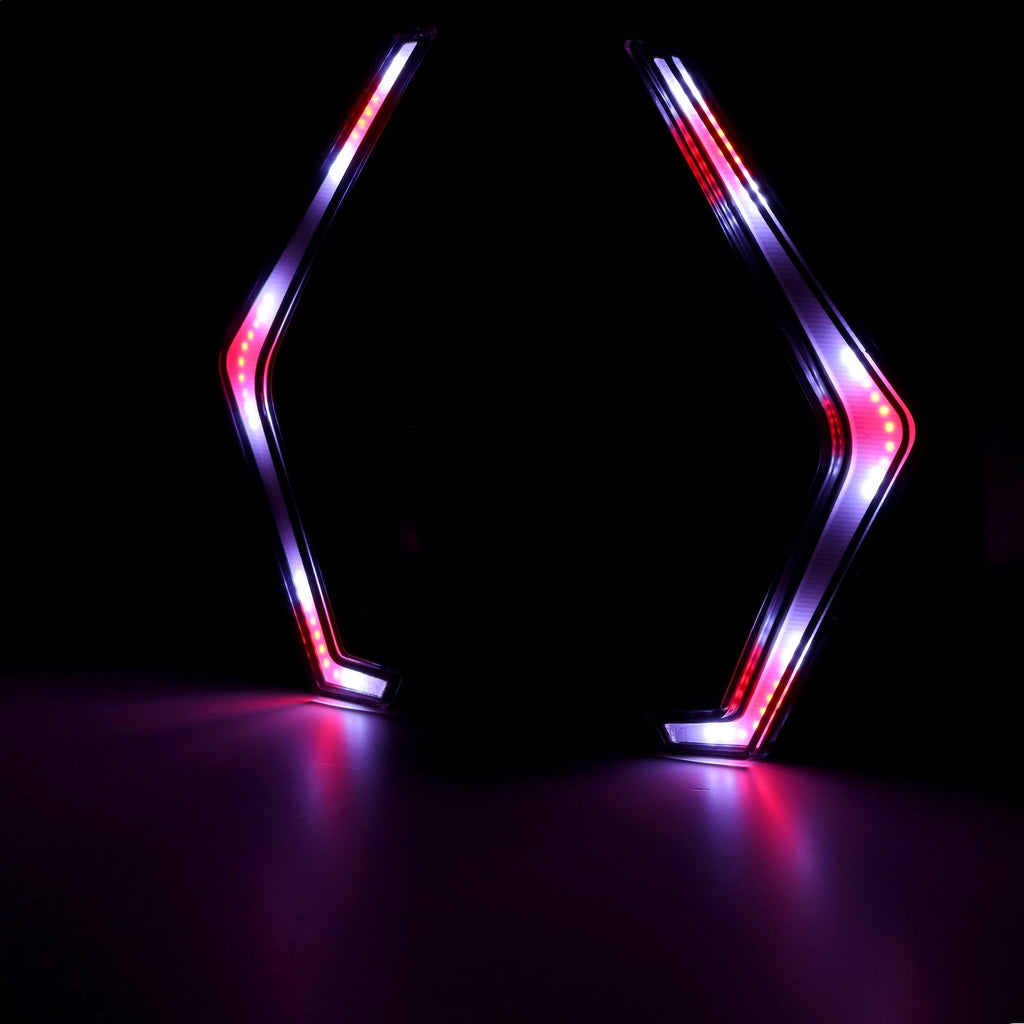 (2PCS/SET) RGB LED TURN SIGNAL LIGHT CHASING COLOR WITH BLUETOOTH APP & REMOTE CONTROL FOR 2019 2020 2021 2022 POLARIS RZR XP 1000 TURBO #2884053