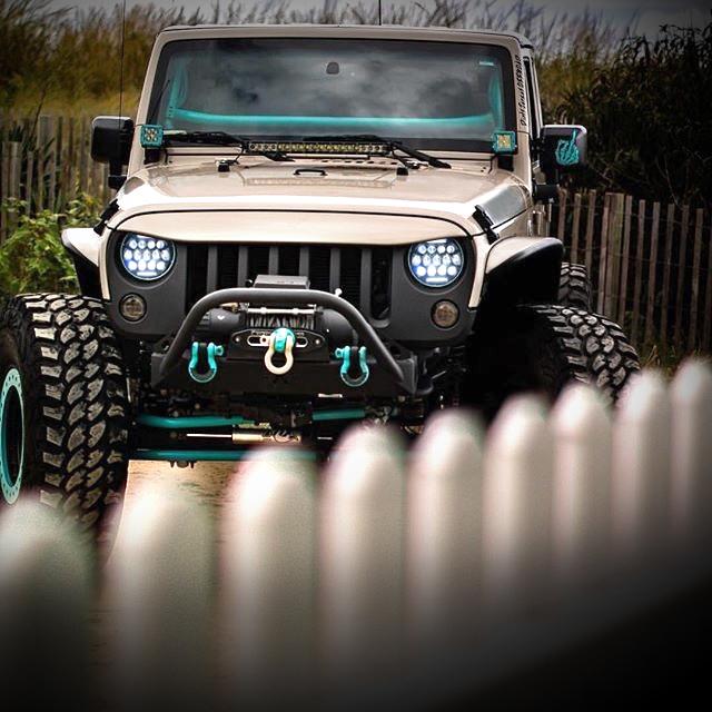 Honeycomb LED Headlights for 97-18 Jeep Wrangler TJ/ JK