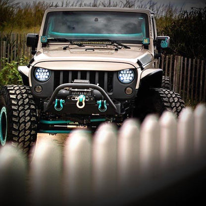 Honeycomb LED Headlights for 97-18 Jeep Wrangler TJ/ JK