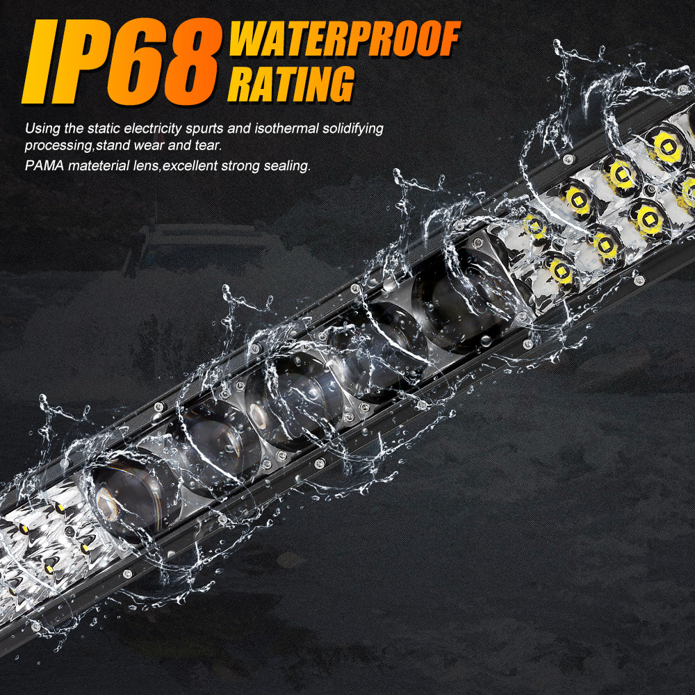 52 INCH 5D-PRO SERIES 55000LM SPOT BEAM OFF ROAD LED LIGHT BAR