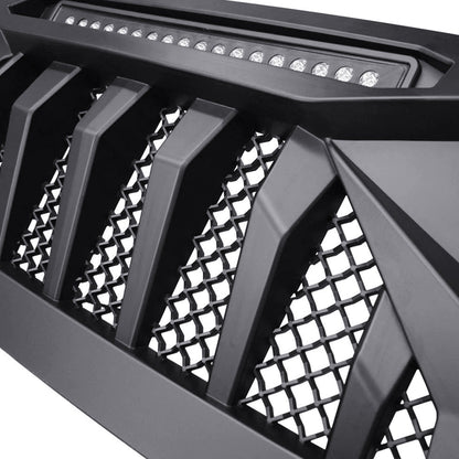 9 INCH LED HALO HEADLIGHTS & DEMON GRILLE W/LED OFF-ROAD LIGHTS COMBO FOR 18-23 JEEP WRANGLER JL & GLADIATOR JT