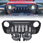 9 INCH LED HALO HEADLIGHTS & DEMON GRILLE W/LED OFF-ROAD LIGHTS COMBO FOR 18-23 JEEP WRANGLER JL & GLADIATOR JT