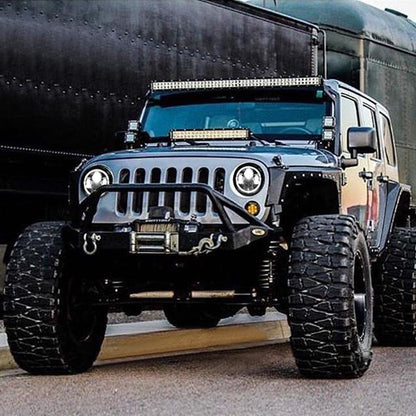 LED Halo Headlights w/ DRL & Amber Turn Signals for 97-18 Jeep Wrangler TJ/ JK