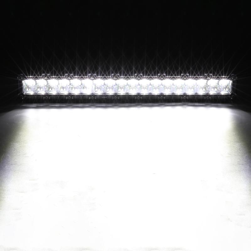 14 INCH 60W SPOT BEAM SINGLE ROW LED LIGHT BAR 5800LM WITH HARNESS KIT