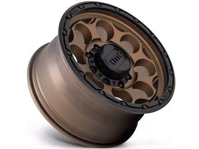 KMC Dirty Harry Matte Bronze with Black Lip 6-Lug Wheel; 17x9; -12mm Offset