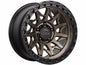 Lock Off-Road Lunatic Matte Bronze with Matte Black Ring 6-Lug Wheel; 17x9; -12mm Offset