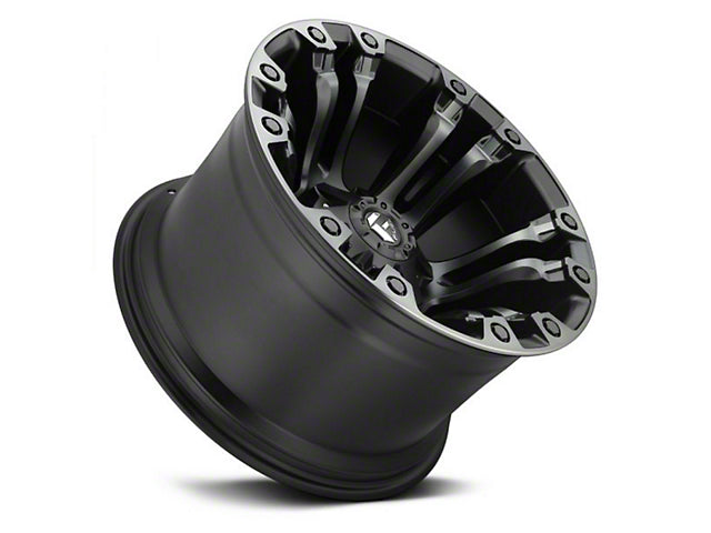 Fuel Wheels Vapor Matte Black Double Dark Tint 6-Lug Wheel; 17x9; -12mm Offset