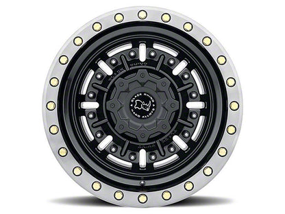 Black Rhino Abrams Gloss Gunblack with Machined Dark Tint 6-Lug Wheel; 17x8.5; -18mm Offset