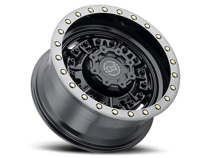 Black Rhino Abrams Gloss Gunblack with Machined Dark Tint 6-Lug Wheel; 17x8.5; -18mm Offset