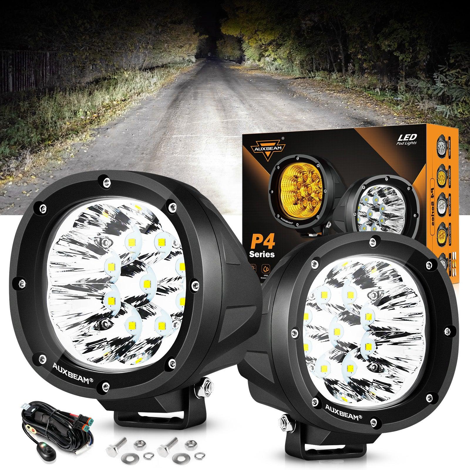 Auxbeam Set of 6 4inch SPOT WHITE LIGHTS