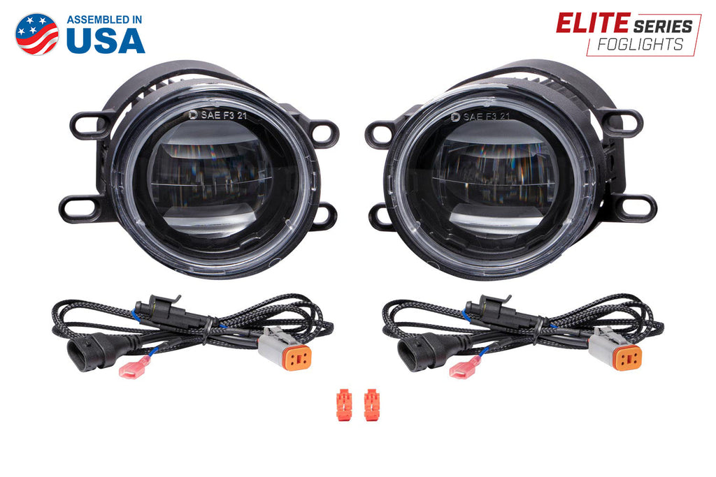 ELITE SERIES FOG LAMPS FOR 2014-2022 TOYOTA 4RUNNER PAIR COOL WHITE 6000K DIODE DYNAMICS