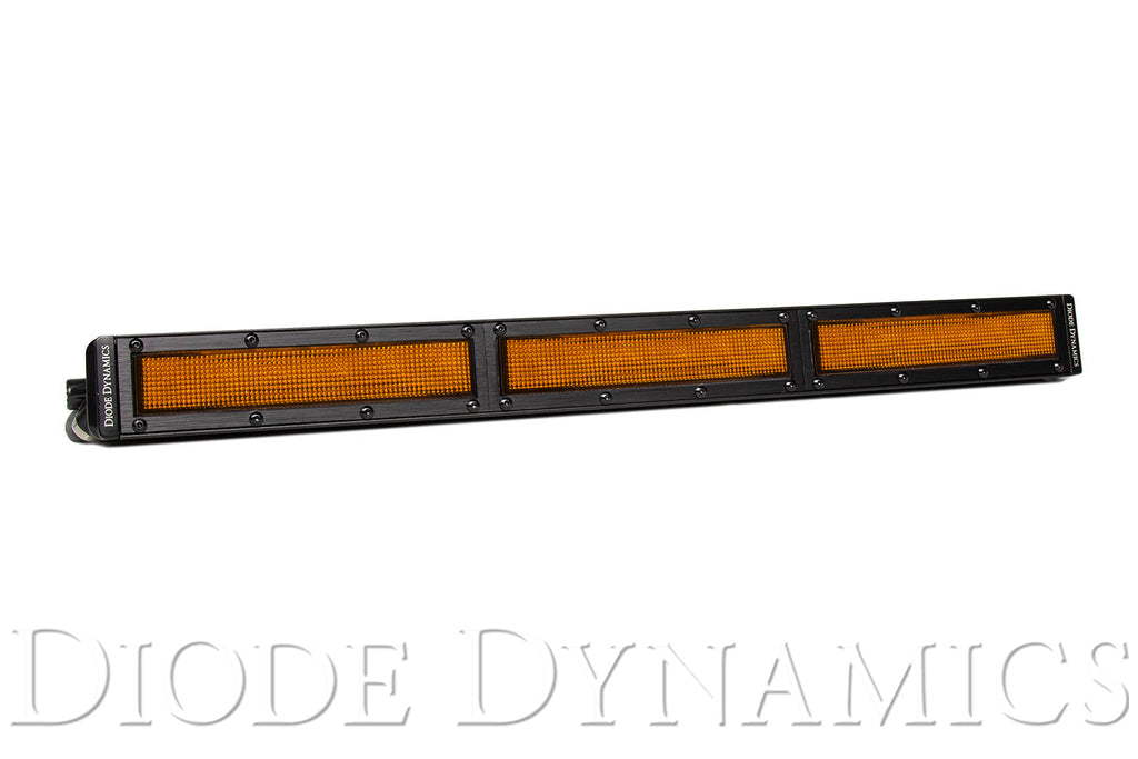 Diode Dynamics 18 INCH LED LIGHT BAR SINGLE ROW STRAIGHT AMBER FLOOD EACH STAGE SERIES