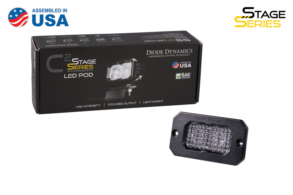 STAGE SERIES 2IN LED POD PRO WHITE COMBO FLUSH ABL SINGLE DIODE DYNAMICS
