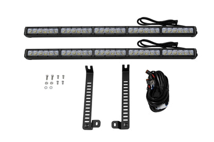 SS30 DUAL STEALTH LIGHTBAR KIT FOR 2014-2019 TOYOTA 4RUNNER WHITE DRIVING DIODE DYNAMICS