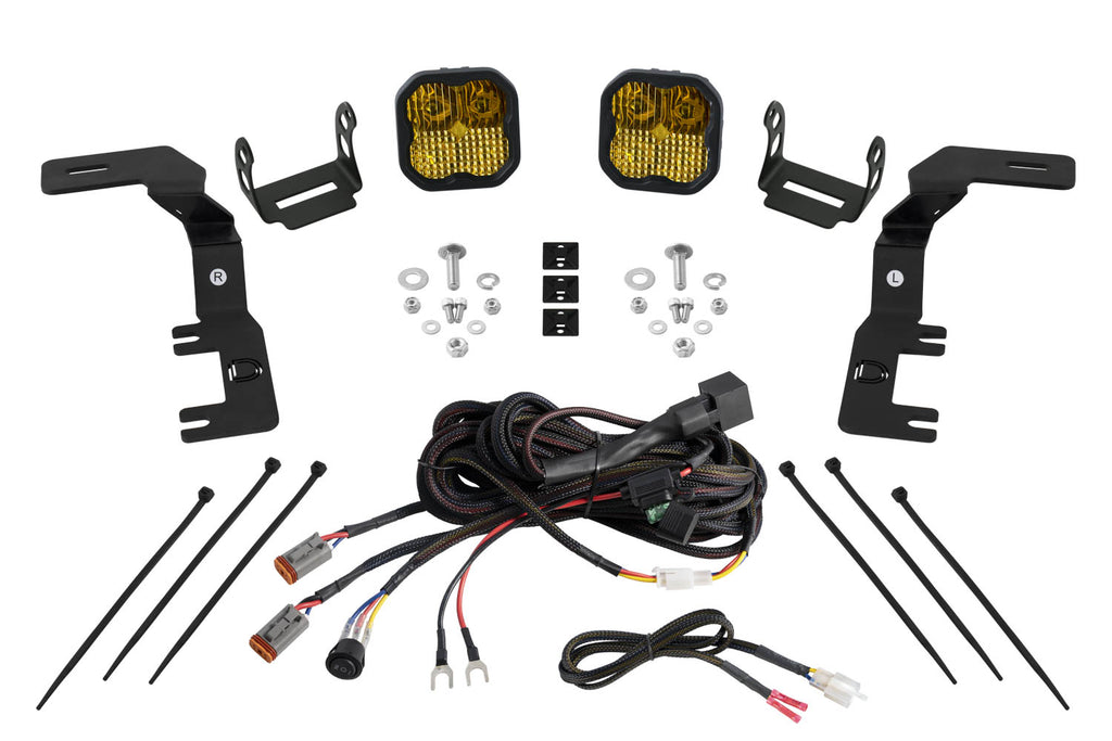 Diode Dynamics Stage Series Ditch Light Kit for 2023+ Chevy Colorado SS3 Pro Yellow Combo