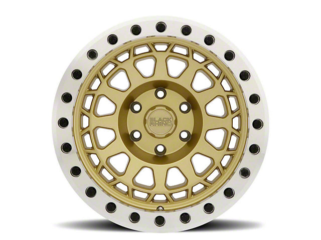 Black Rhino Primm Matte Gold with Machined Ring 6-Lug Wheel; 17x8.5; 0mm Offset