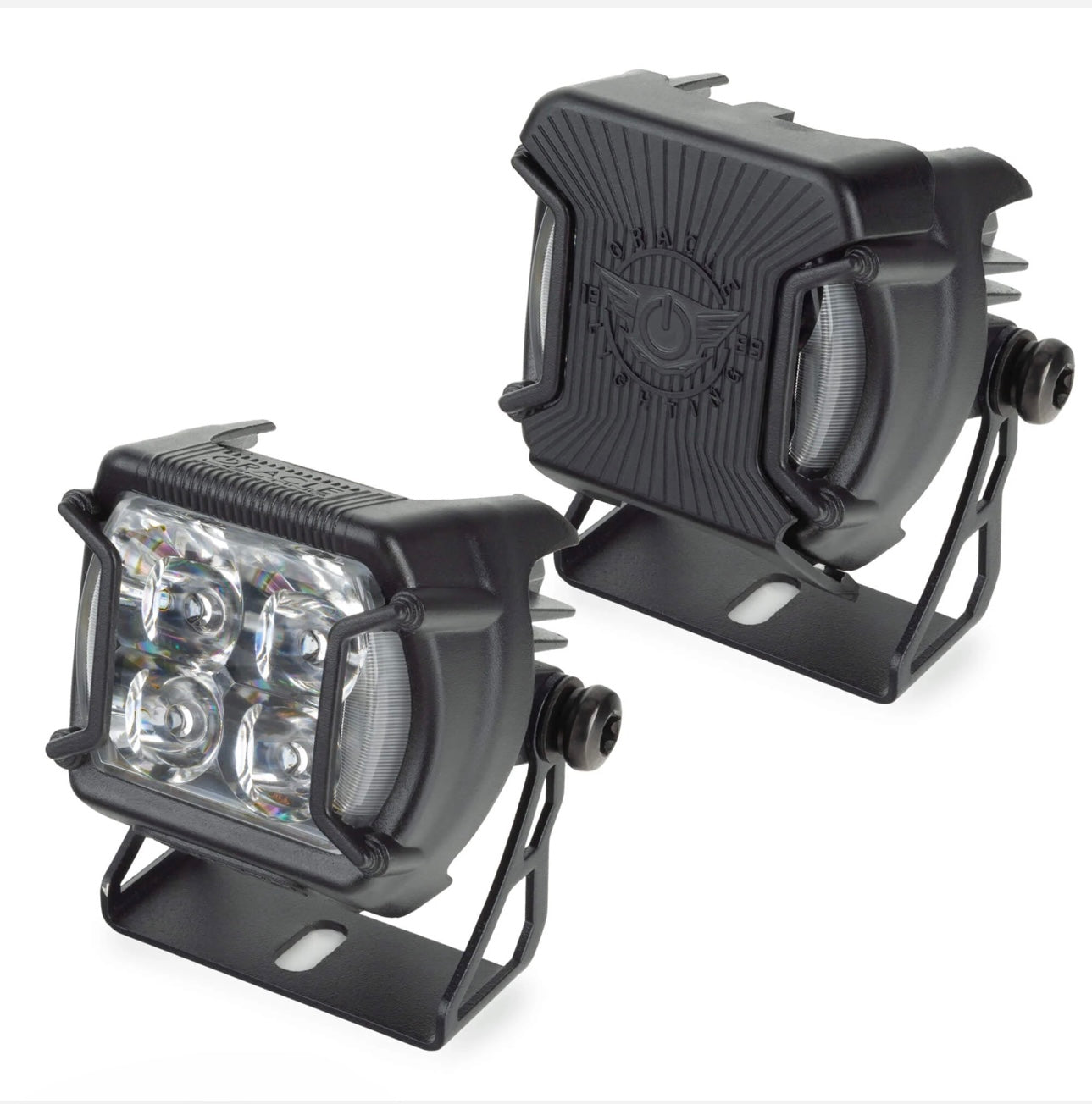 ORACLE LIGHTING 05-14 TACOMA A-PILLAR HOOD MOUNT BRACKETS W/ VEGA™ SERIES 4 SPOTLIGHTS