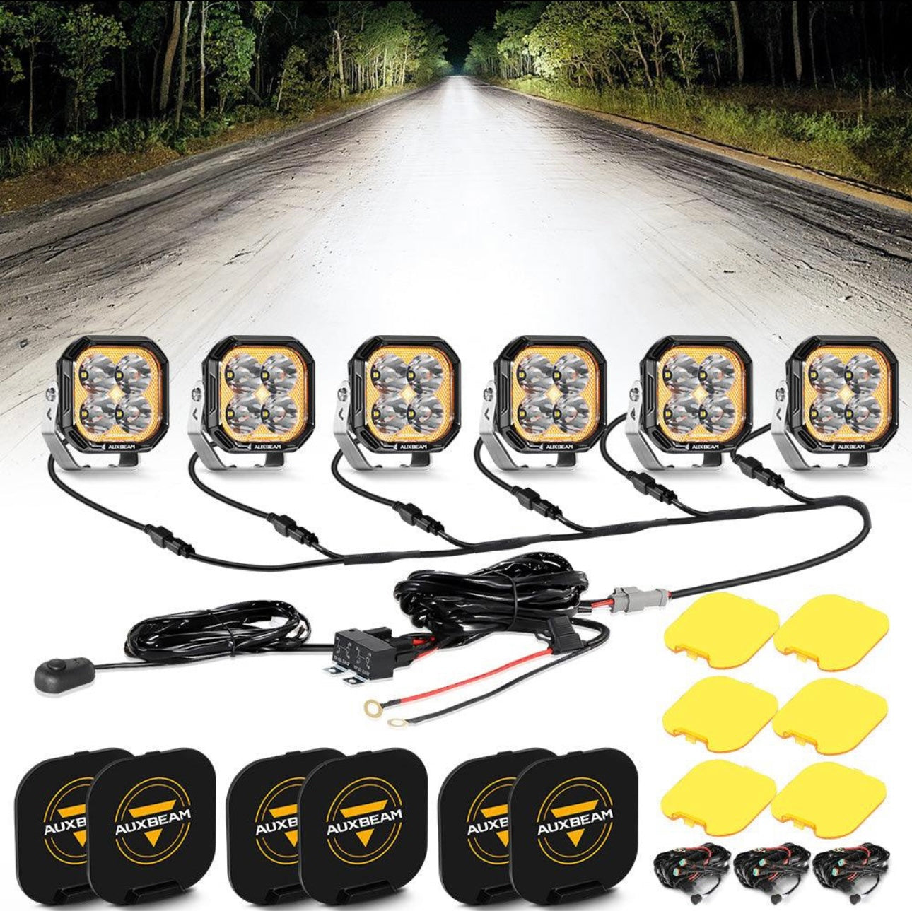 Auxbeam Color Play 3in Off Road Lights
