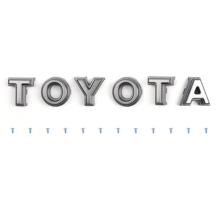 2005-2011 Tacoma Front Bumper Hood Grille Grill Replacement With TOYOTA letter Matte Black Generic
