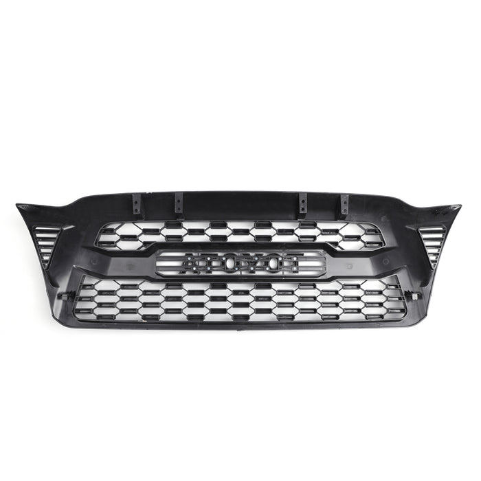 2005-2011 Tacoma Front Bumper Hood Grille Grill Replacement With TOYOTA letter Matte Black Generic