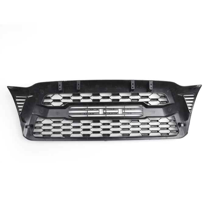 2005-2011 Tacoma Front Bumper Hood Grille Grill Replacement With TOYOTA letter Matte Black Generic