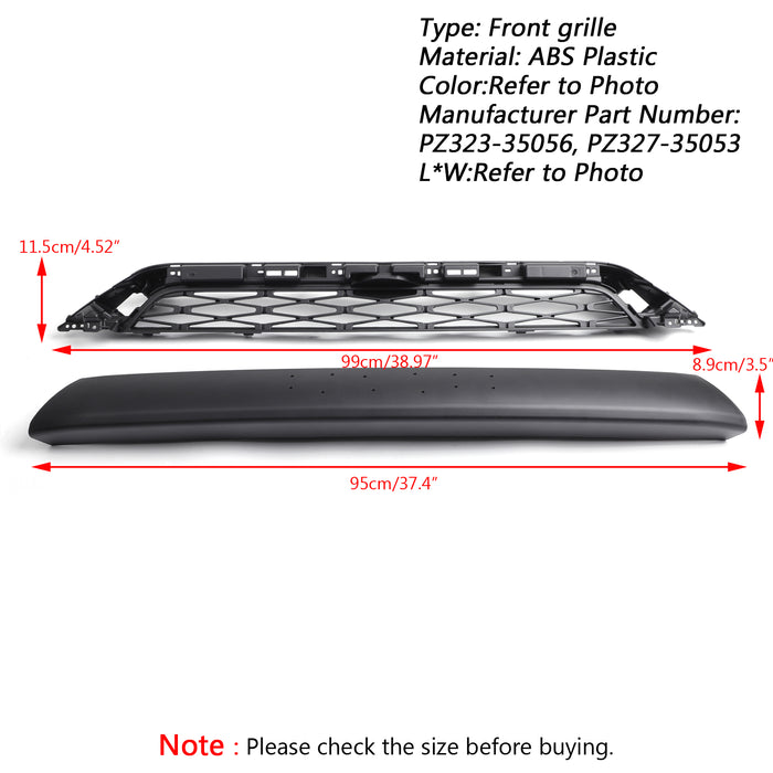Toyota 4Runner | 2014-2019 | TRD PRO Grille | 2 Piece | Front Bumper Grille | Black / Grey / Red Toyota Letter | Led Lights