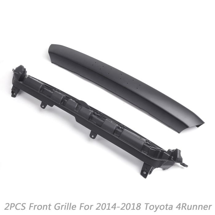 Toyota 4Runner | 2014-2019 | TRD PRO Grille | 2 Piece | Front Bumper Grille | Black / Grey / Red Toyota Letter | Led Lights