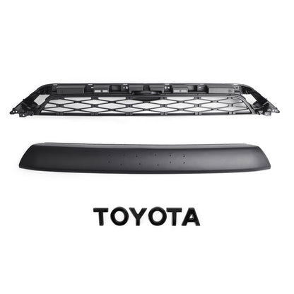 Toyota 4Runner | 2014-2019 | TRD PRO Grille | 2 Piece | Front Bumper Grille | Black / Grey / Red Toyota Letter | Led Lights