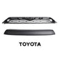 Toyota 4Runner | 2014-2019 | TRD PRO Grille | 2 Piece | Front Bumper Grille | Black / Grey / Red Toyota Letter | Led Lights