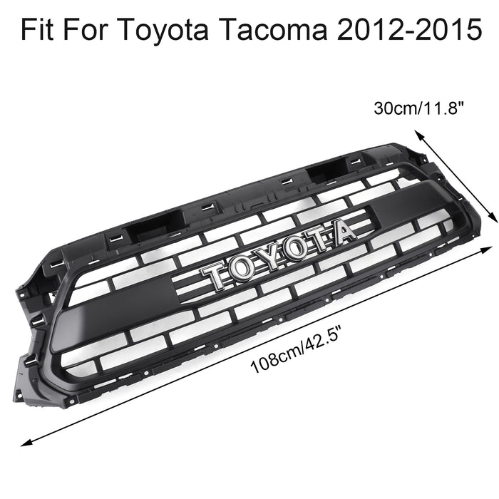 Toyota Tacoma TRD Pro 2012-2015 Grill Replacement Grille + LED Lights + Toyota Letter
