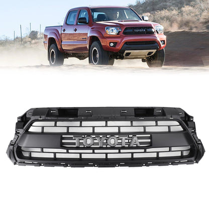 Toyota Tacoma TRD Pro 2012-2015 Grill Replacement Grille + LED Lights + Toyota Letter