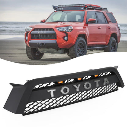 Toyota 4Runner | 2010-2013 | 4Runner | TRD Pro Grille | Matte Black + Toyota Letter + LED Lights