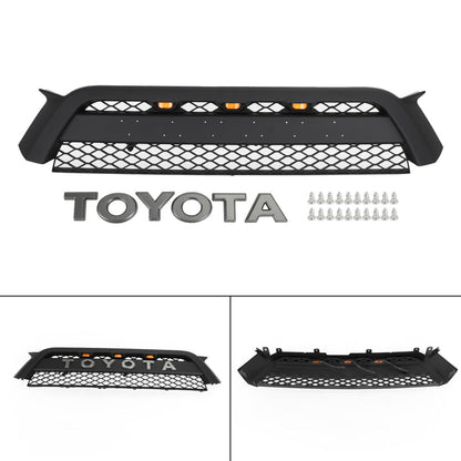 Toyota 4Runner | 2010-2013 | 4Runner | TRD Pro Grille | Matte Black + Toyota Letter + LED Lights